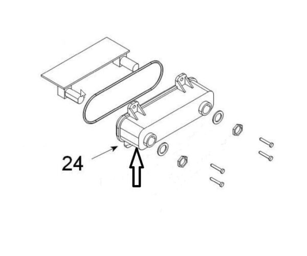 Teleco 11001 spare part Box Zamak