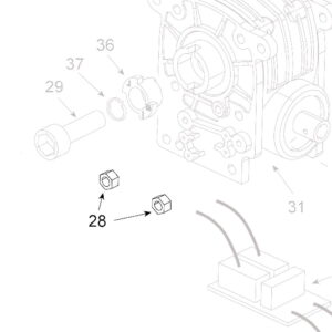 teleco 03685 spare part zelfborgende moer m5 1