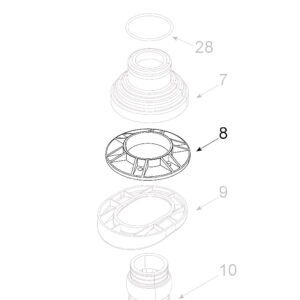 teleco 11523 spare part buisdoorvoer ring 1